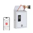 Mailbox with Electronic Lock, Wall Mount Locking Postbox for House, On...