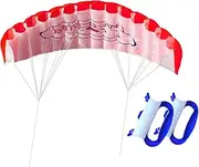 Aymzbd High Level Parafoil Parachute Dual Line Surfing Kiteboarding Surfing Training Kite Trainer Trick Kite Parafoil