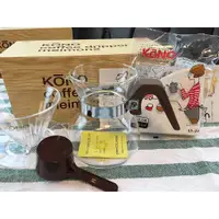 在飛比找蝦皮購物優惠-KONO 名門 咖啡濾杯壺組 1～2人 胡桃木 濾杯 下壺 