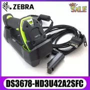 Zebra DS3678-HD3U42A2SFC 1D 2D Wireless Bluetooth USB Barcode Scanner W/ Cradle