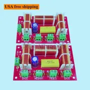 2Pcs 3Way Crossover High School Bass Independent Crossover Home Speakers Filter