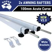2x Supex 563VA Acute Curved Roof Rafter for Roll-Out Caravan Awning, Rafters