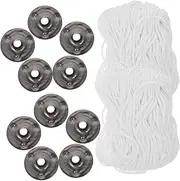 1Set DIY Candle Making Kit of Polyester Candle Wicks Wicks Wick Tabs for Creating Custom Candles Compatible with Various Wax