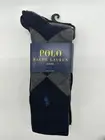NEW 3 PAIRS POLO RALPH LAUREN MENS CREW SOCKS SIZE 6-12.5 POLYESTER ARGYLE MIX