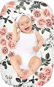 Yuerach Baby Nest Cover Newborn Baby Lounger Slipcover,Washable Floral Slipcover Case Cover for Sleeping Bed Infant Floor Seat Sleep Pod Cot Bed Cushion Protect Replacement Cover