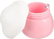 [OSOLADY] 1Set Mushroom Shape Lip Scrub Jar Portable Cosmetic Lotion Bottle for Travel Durable Makeup Storage Container for Lip Care