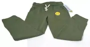 Cat & Jack Kid's Pants Stretch with Drawstring Size XS(4/5) Dark Green Army