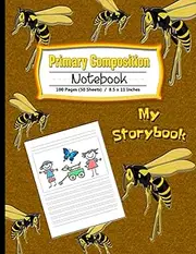 Primary Composition Notebook: Paper Wasp Storybook Composition Notebook, Writing and Drawing Story Paper For Boys and Girls (8.5" x 11") Soft Durable Cover
