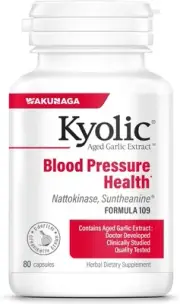 Kyolic Aged Garlic Extract Formula 109, Blood Pressure Health, 80 Capsules
