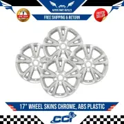 New 17" Wheel Skins Chrome, ABS Plastic Set of 4 For 2016-2017 Chevrolet Equinox