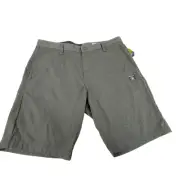 Volcom Drifter Shorts Sz 34 Mens Gray Bermudas Recycled Cotton Pockets
