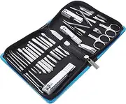 NULYLU Manicure Grooming Kit 26pcs Nail Tools Clippers Trim Shears for Family Use