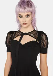 [Punk Rave] Lace Princess Sleeve Capelet Shrug