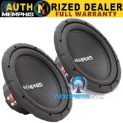 2 MEMPHIS SRX1244 12" SUBS 500W DUAL 4-OHM SUBWOOFERS BASS SPEAKERS CAR AUDIO