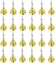 Nativity Craft 24Pcs Cat Bells Dog Bells 14mm Loud Small Bells Multi- Function Festival Decoratios Adorable Collar Bells for DIY Pet Collar Key Chain Pendant Cat Bell Collar