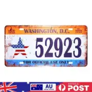 Rust Free UV Protected Metal Vehicle License Plate Sign Vintage Bar Wall Poster