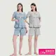 蕾妮塔塔 MIT台灣製PINK熊 針織棉短袖兩件式睡衣(R27006兩色可選)