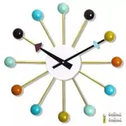 Nautical Vintage George Nelson Modernist Ball Wall Clock Mid Century MCM Design