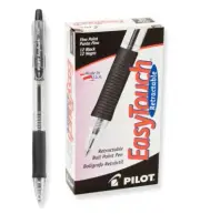 32210 Pilot EasyTouch Ballpoint RT Pen, Fine Point, Black Ink, Pack of 24