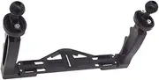 LIFKICH Aluminium Alloy Diving Tray Stabilizer Rig for Underwater Camera Housing Lightweight Dual Handle Platform for Video Lights Compatible with Various Cameras Black