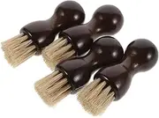 BESPORTBLE 4Pcs Shoe Brush for Cleaning Ergonomic Design for Comfortable Grip Portable Boot Polish Kit for Leather and Suede Shoes Convenient and Practical