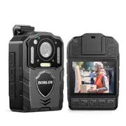 NNEOBA 1080P Body Camera with 13-Hour Recording 64GB Black