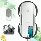 FMART T9 Robot Window Cleaner, Remote Control Auto Spray for High Windows