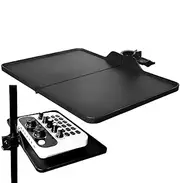 Multifunctional Projector Tripod Holder Tray - Mic Stand Clamp On Rack Tray Holder | Microphone Stand Tray | Foldable Laptop Pallet and Microphone Stand Tray | Tray Holder for Stage and Meeting Rooms