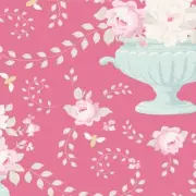 Quilting Patchwork Sewing Fabric TILDA HAPPY CAMPER FLOWERBEES ROSE 50x55cm FQ