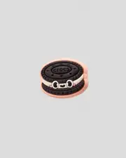 [Crocs] Crocs Chocolate Cookie With Smile Jibbitz One Size