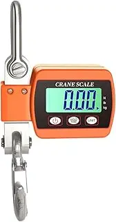 Ieron Digital Crane Scale 500kg 1100lbs Electronic Hanging Scale Industrial Weighing Scales with Precise Sensor Mini Portable LCD Scale with Hooks for Hunting Farm