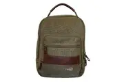Fib Canvas Sling Bag Shoulder Strap Messenger Travel Pack W Tablet Pocket Khaki Bags