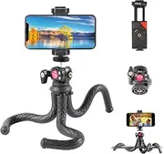 ULANZI FT-01 Phone Tripod with Holder, Mini Camera Flexible Tripod Stand with Cold Shoe Mount, 1/4'' Screw for Magic Arm, Universal for iPhone 13 Pro Max XS Max X 8 Samsung Canon Nikon Sony Cameras