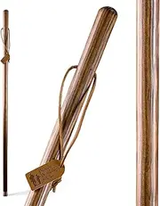 Brazos Straight Pine Wood Walking Stick, Handcrafted Wooden Staff, Hiking Stick for Men and Women, Trekking Pole, Wooden Walking Stick, Made in The USA, 48 Inches, Brown, 4 Foot