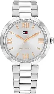 [Tommy Hilfiger] Women's Alice 1782681 Dress Quartz Watch, Silver, 34 mm Case Diameter
