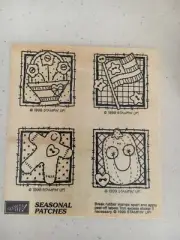 Stampin Up Stamp Set - “Seasonal Patches” - Halloween Pumpkin