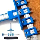 Furniture Carpentry Punch Locator Drill Guide Ruler Woodworking Hole Locator AU