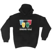 Alcohol Welsh Drinking Team Glasses - Funny Novelty Hoodies Hoodie