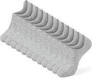 [GUUNIEE] No Show Socks Womens 4 or 6 Pairs Black Invisible Liner Non Slip Low Cut Socks Thin Short Ladies