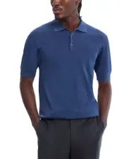 Jack Victor Cotton & Silk Knit Polo Shirt