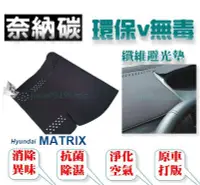在飛比找Yahoo!奇摩拍賣優惠-【台灣製奈納碳竹炭避光墊】Hyundai MATRIX 避光