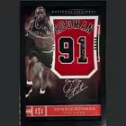 Dennis Rodman Chicago Bulls Signed Jersey - National Treasures Framed **BECKETT