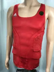 adidas TECHFIT ClimaCOOL Padded Compression System Red Mens Tank Top 88387 NWT