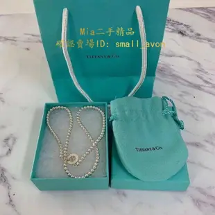 Mia二手 Tiffany & Co. 蒂芙尼別扣珠珠 項鍊 珍珠項鏈 正品