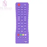 Silicone Baby Teether Toy TV Remote Shape, BPA-Free Sensory Teething Chewing Toy