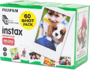 Fujifilm instax mini Film, White (60 pack)-NEW-AU