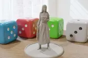Mad Nun - 28mm/32mm - post Apocalyptic Minifigure - Ideal Proxy Miniature for