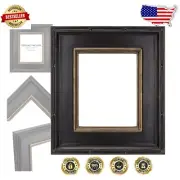 Museum Plein Aire 16x20 Ornate Picture Frame in Antique Black & Gold Finish