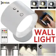 Lamp Reading Rechargeable Telecontrol Mounted LED Lights Wall Sconce USB Battery