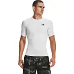 【UNDER ARMOUR】UA 男 HG ARMOUR緊身短T-SHIRT_1361518-100(白色)